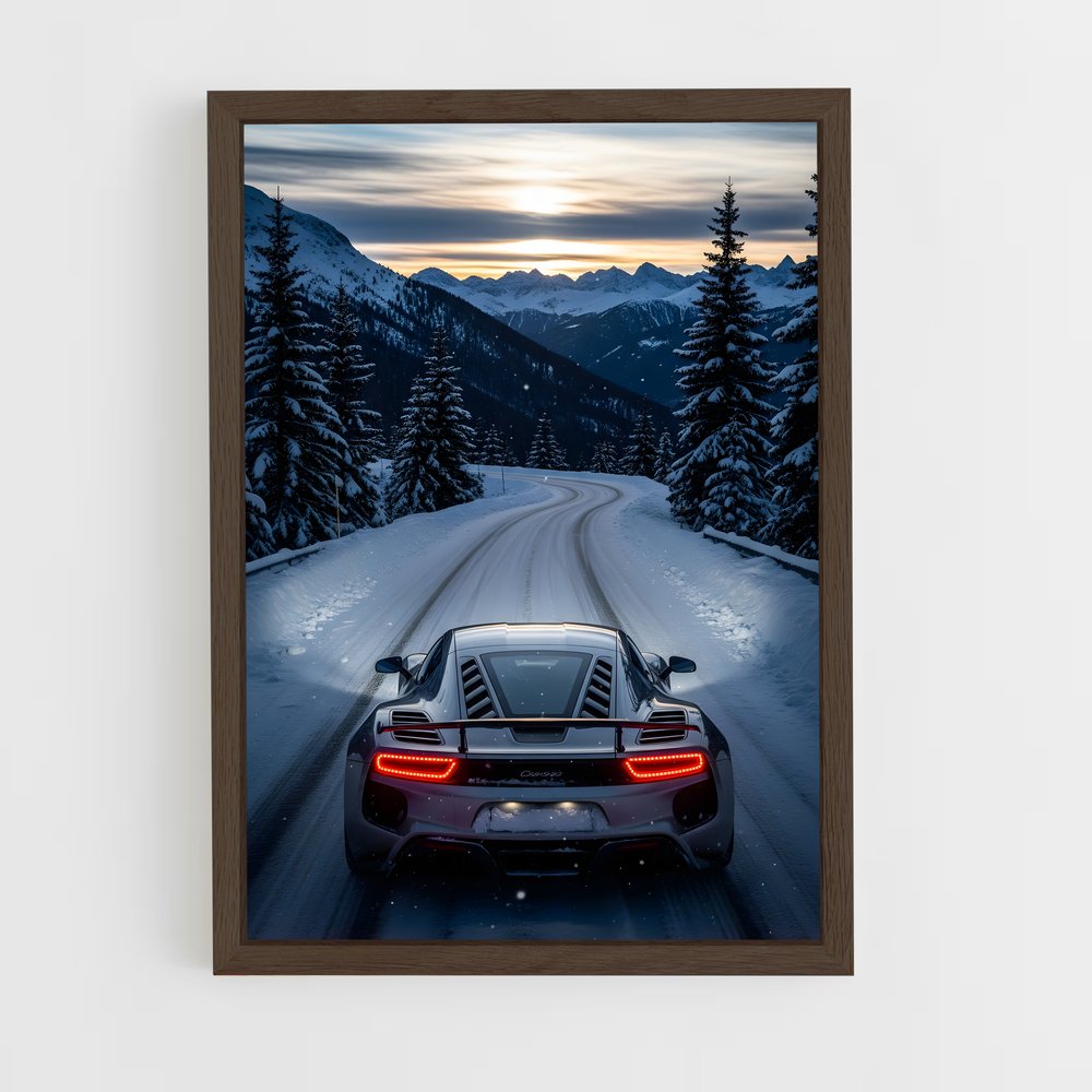 Poster Horizon Enneigé – affiche Porsche (vue 5)